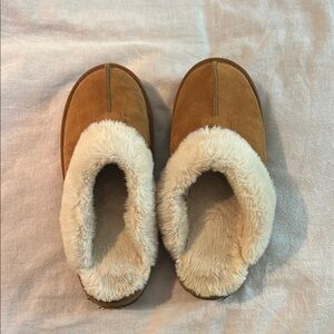 Cozy Tan and Cream Slippers